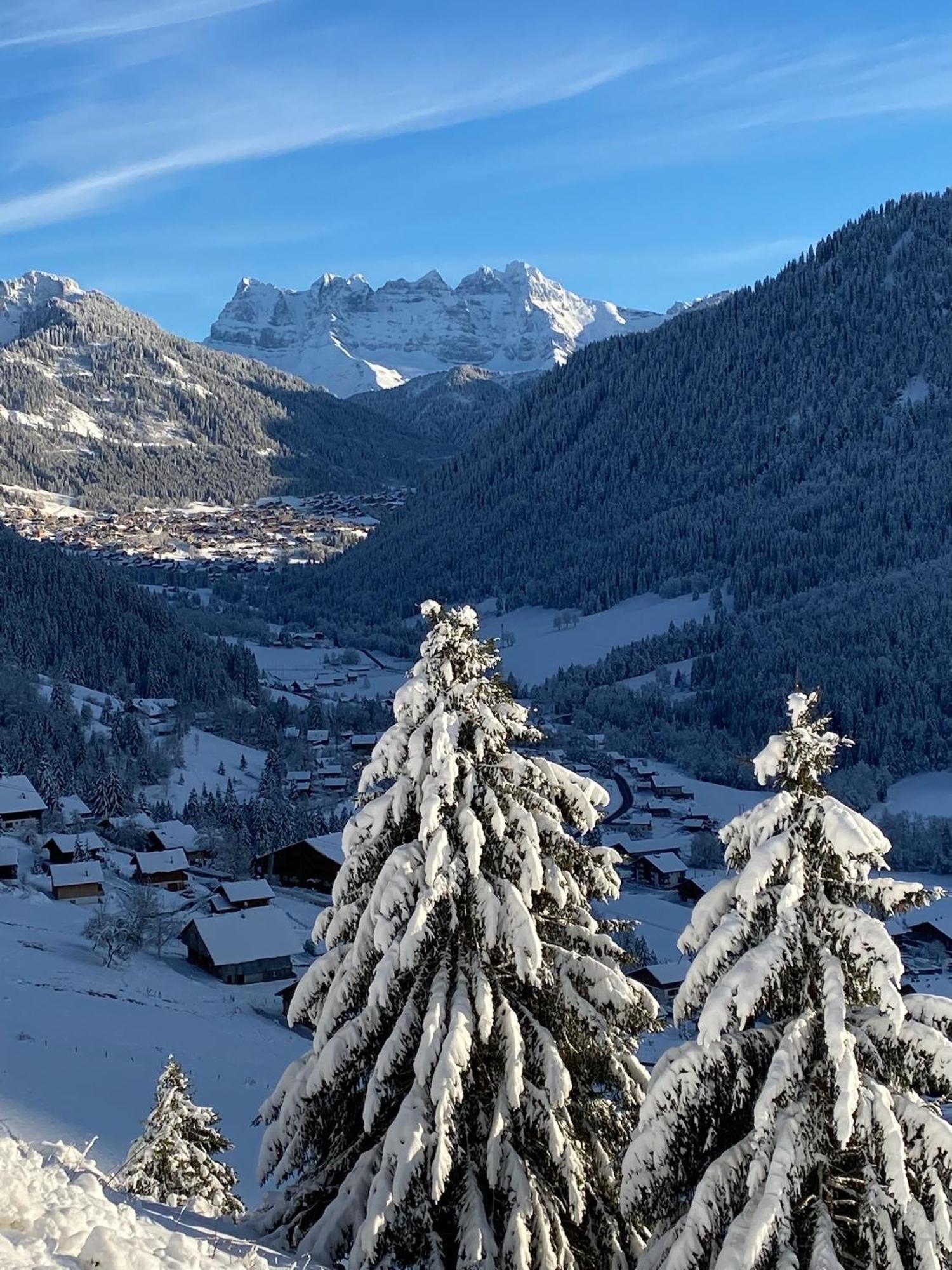 Charming, Cosy Chalet Nestled In A Breathtaking Surrounding With Spectacular, Stunning Mountain Views Abondance Buitenkant foto